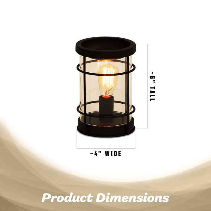 G128 Black Wax Melt Warmer for Scented Wax, Candle Burner, Electric Wax Heater Fragrance Essential Oil Burner for Spa Yoga Gym Office Home Decor