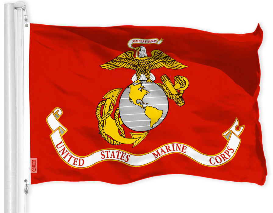 USMC (US Marine Corps) Flag 150D Printed Polyester 3x5 Ft