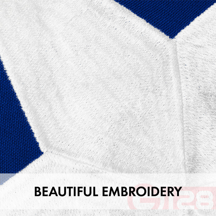 G128 15x25 Ft American USA Flag Deluxe TearProof Series, Featuring Super Tough Spun Polyester, Embroidered Stars, American Flag For Outside High Winds