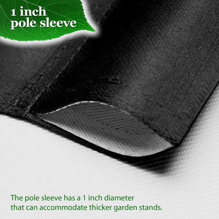 G128 Combo Pack Garden Flag Stand Black 36x16IN & Garden Flag Faith Over Fear Scripture Printed 12x18IN Double Sided Yard Garden Lawn Decoration