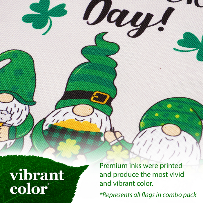 G128 set of 8 holiday and celebration gnomes garden flags, 12x18 inch, photo 6