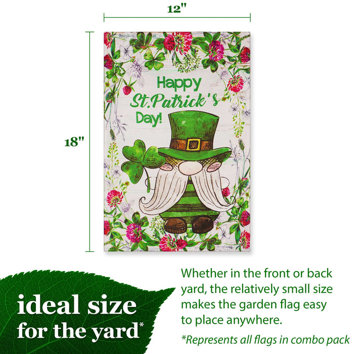 G128 set of 6 gnome, truck and pumpkin garden flags, 12x18 inch, photo 4