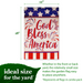G128 set of 8 school bus and patriotic garden flags, 12x18 inch, photo 2