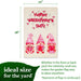 G128 set of 6 holiday gnomes garden flags, 12x18 inch, photo 3