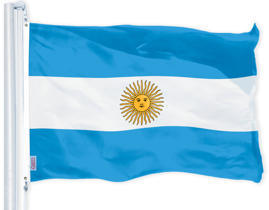 Argentina (Argentinian) Flag 150D Printed Polyester 3x5 Ft