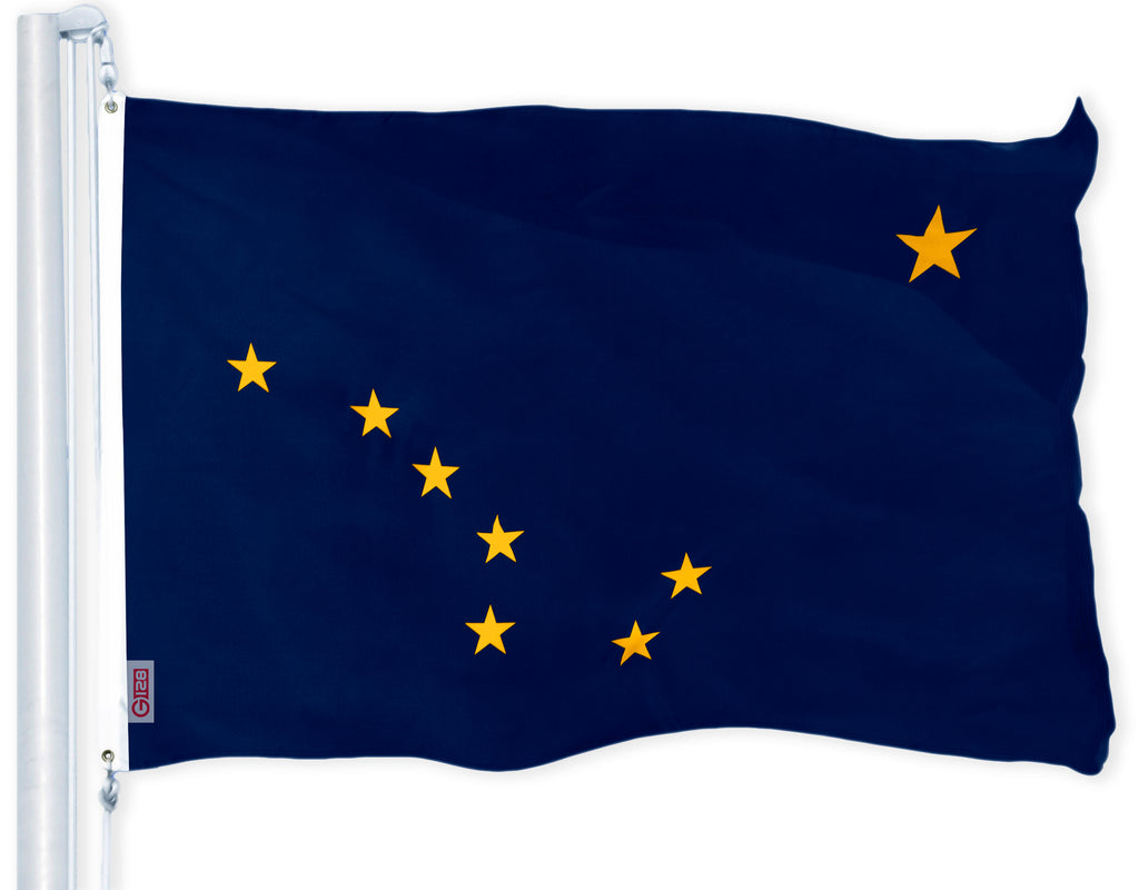 Alaska State Flag 150D Printed Polyester 3x5 Ft —