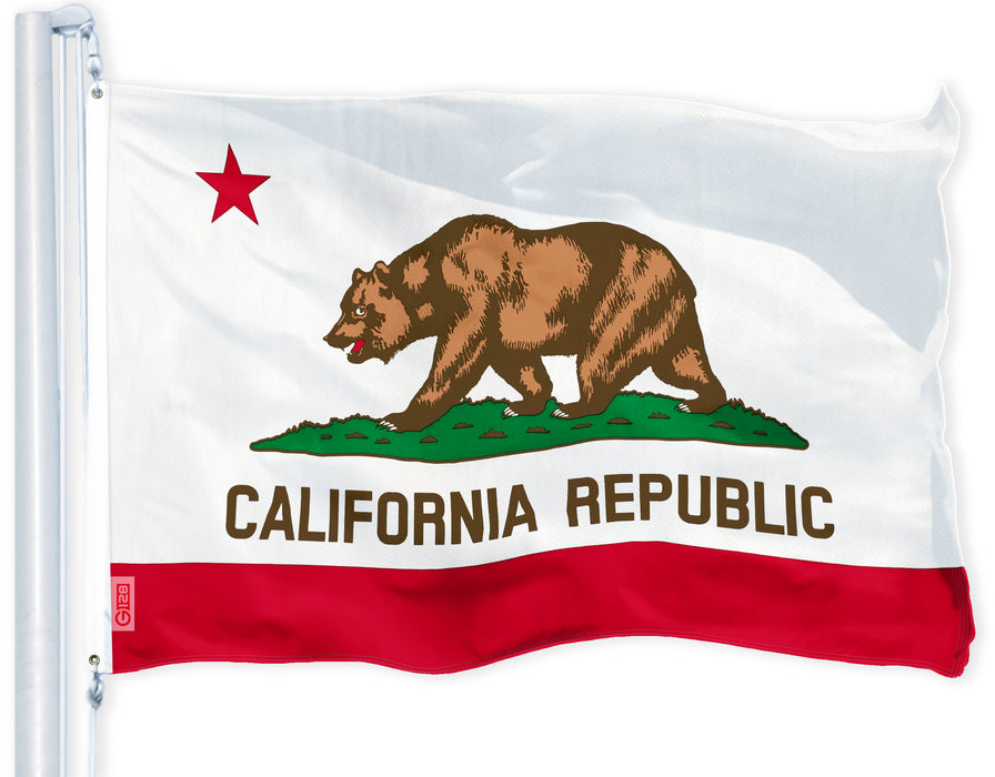 California State Flag 150D Printed Polyester 3x5 Ft