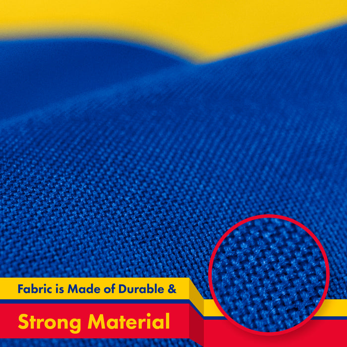 Colombia (Colombian) Flag 150D Printed Polyester 3x5 Ft