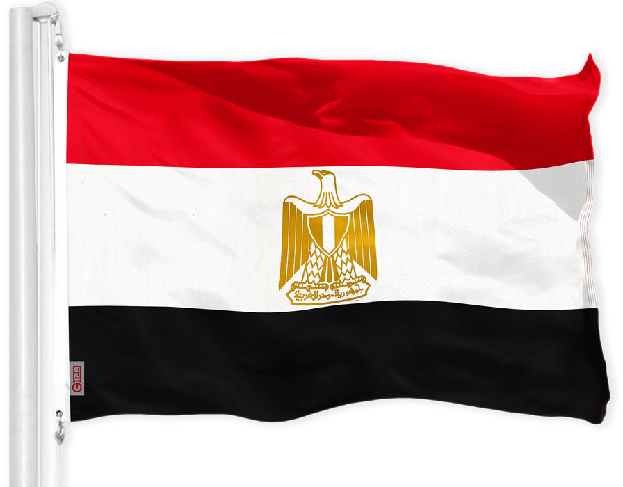 Egypt (Egyptian) Flag 150D Printed Polyester 3x5 Ft