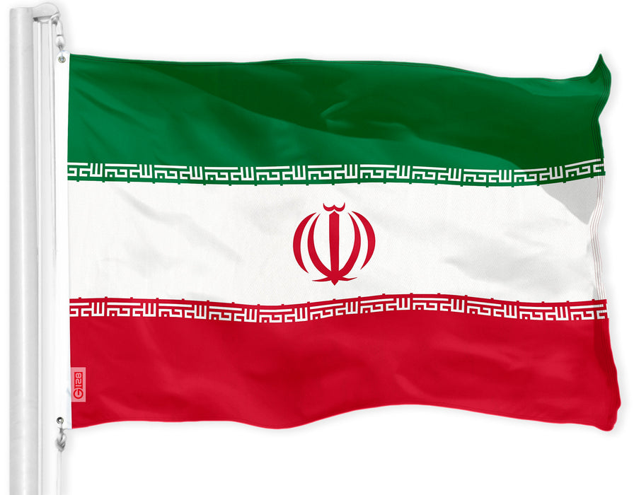 Iran (Iranian) Flag 150D Printed Polyester 3x5 Ft