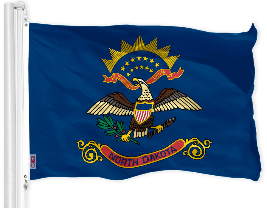 North Dakota State Flag 150D Printed Polyester 3x5 Ft