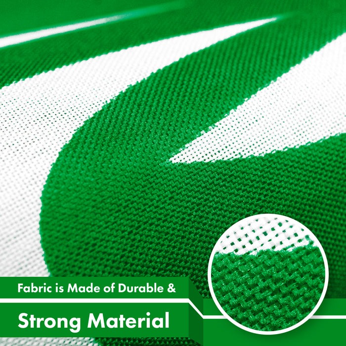 G128 - Saudi Arabia Flag 3x5 ft Printed Brass Grommets 150D Quality Polyester Flag