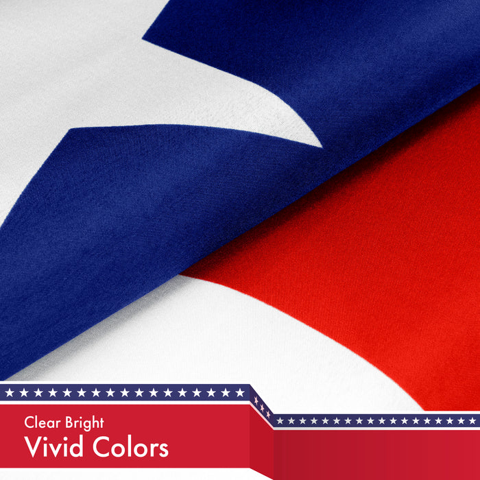 Puerto Rico (Puerto Rican) Flag 150D Printed Polyester 3x5 Ft