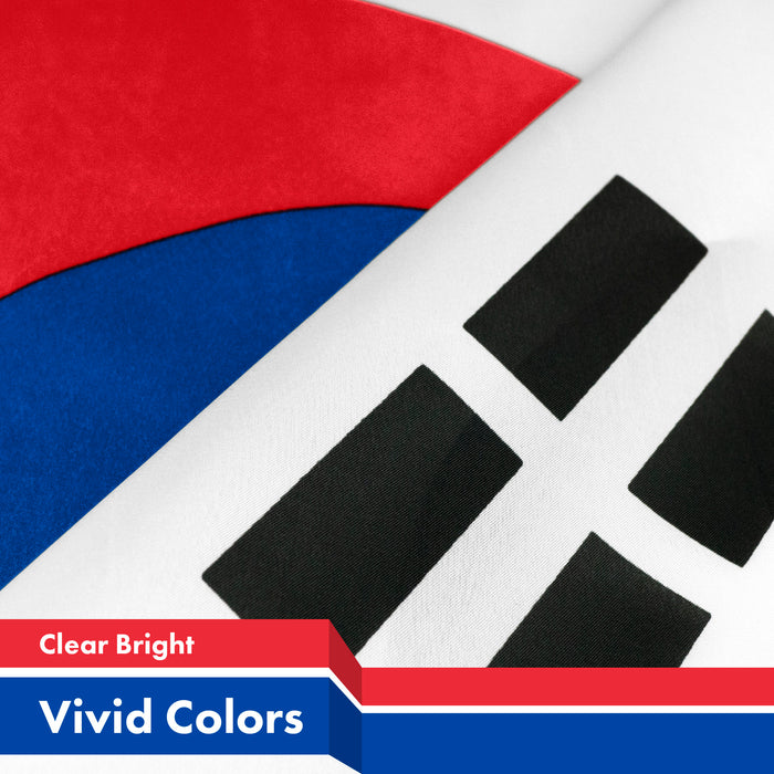 South Korea (South Korean) Flag 150D Printed Polyester 3x5 Ft