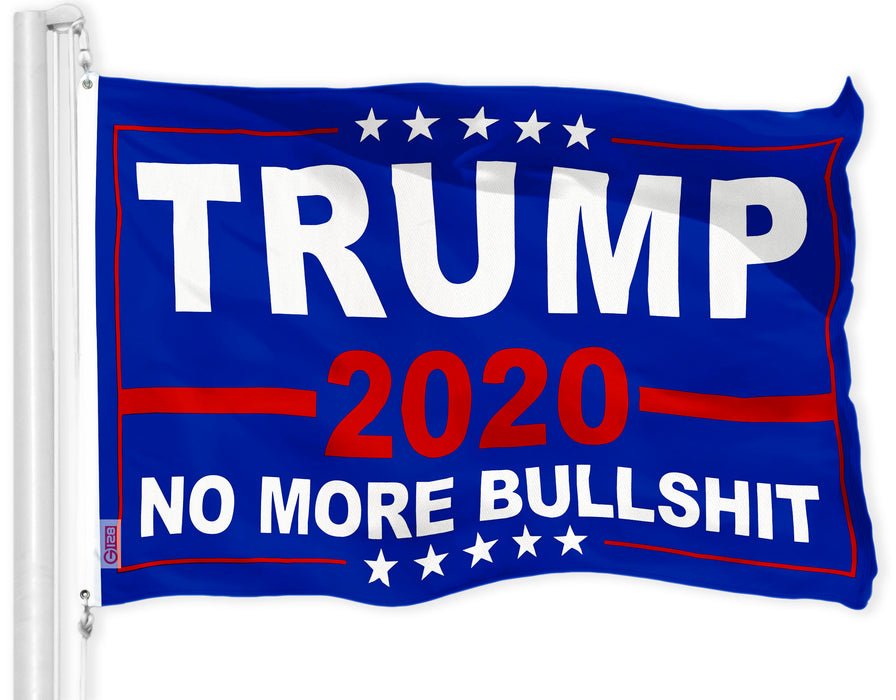 G128 Trump No More Bullshit 2020 Election Flag | 3x5 feet | Printed 150D Polyester