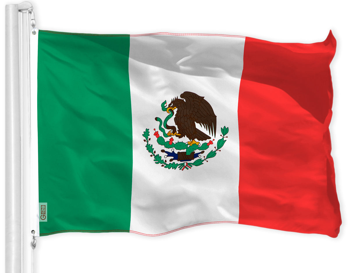 Mexico (Mexican) Flag 150D Printed Polyester 3x5 Ft — G128store.com