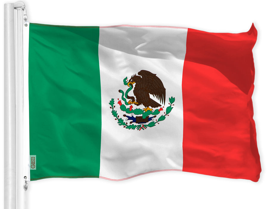 Mexican Flag Beach Towel - 30x60 Inch Cotton Fiber Reactive Bath Towel