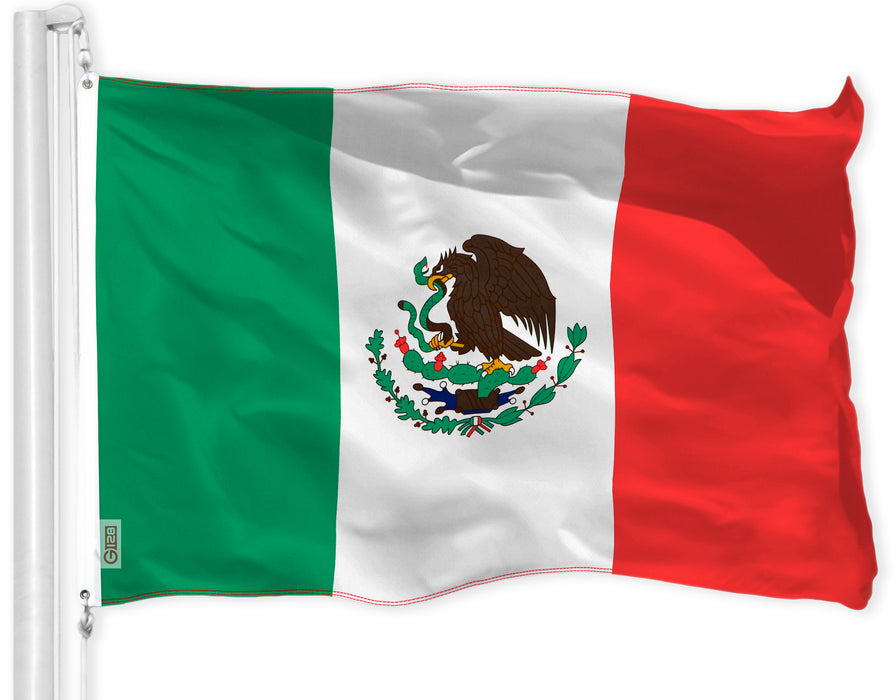 Mexico (Mexican) Flag 150D Printed Polyester 3x5 Ft