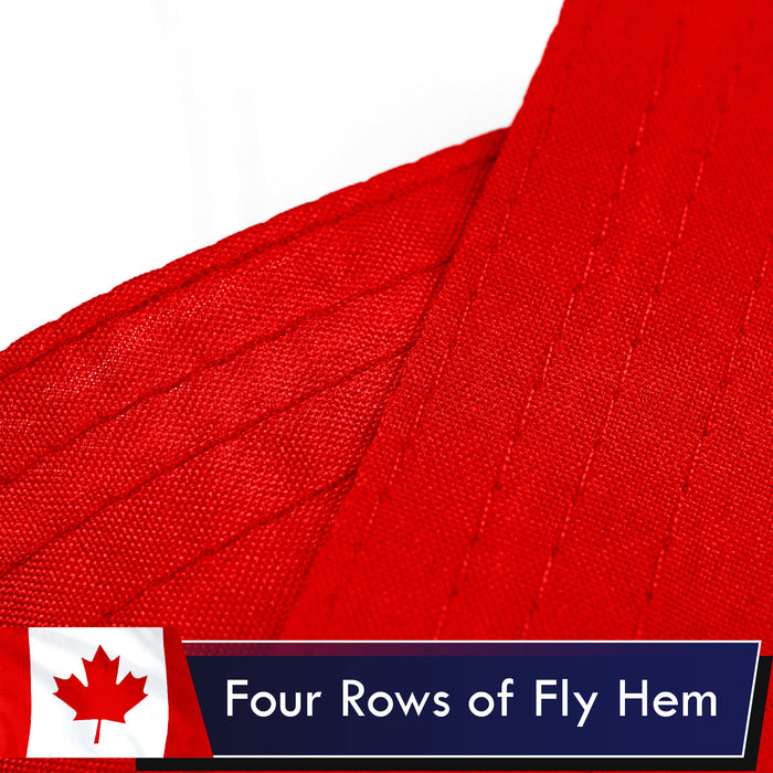 Canada (Canadian) Flag 75D Printed Polyester 3x5 Ft