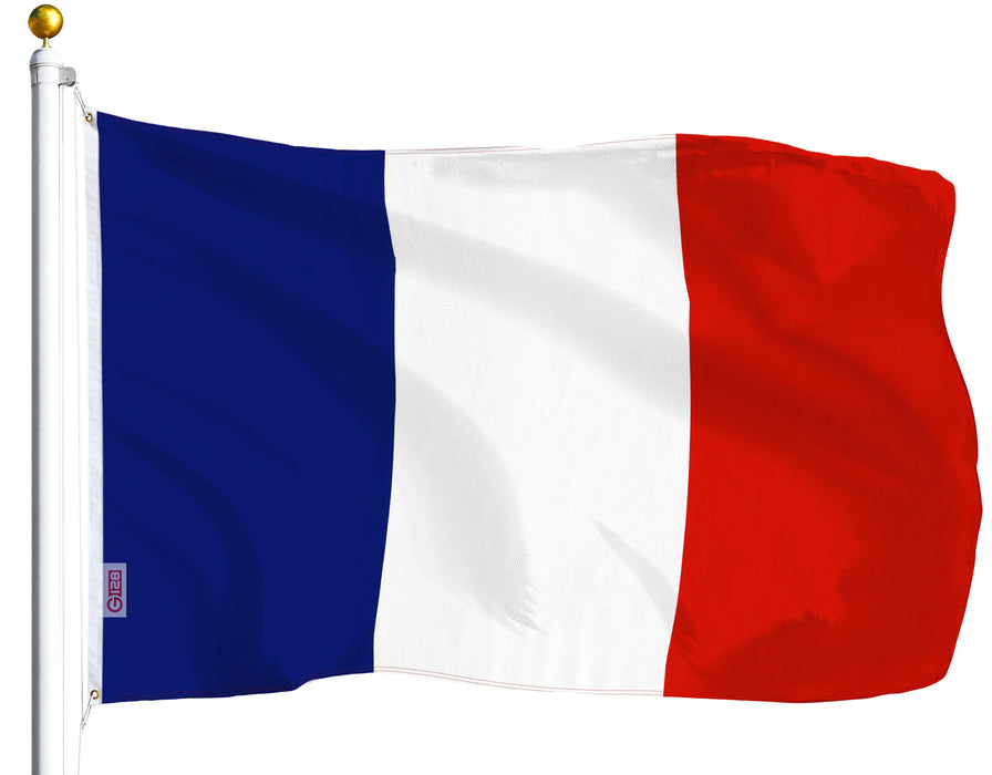 France (French) Flag 75D Printed Polyester 3x5 Ft