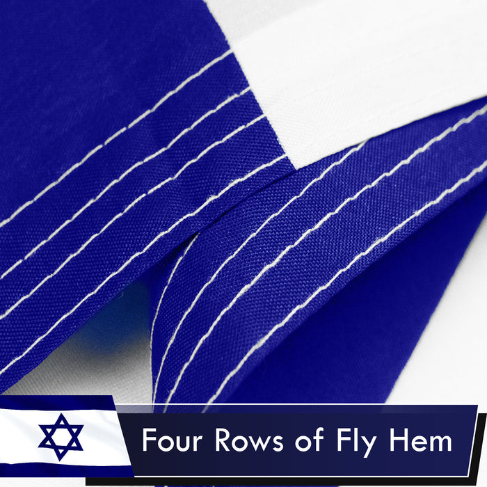 Israel (Israeli) Flag 75D Printed Polyester 3x5 Ft