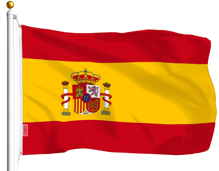 Spain (Spanish) Flag 75D Printed Polyester 3x5 Ft