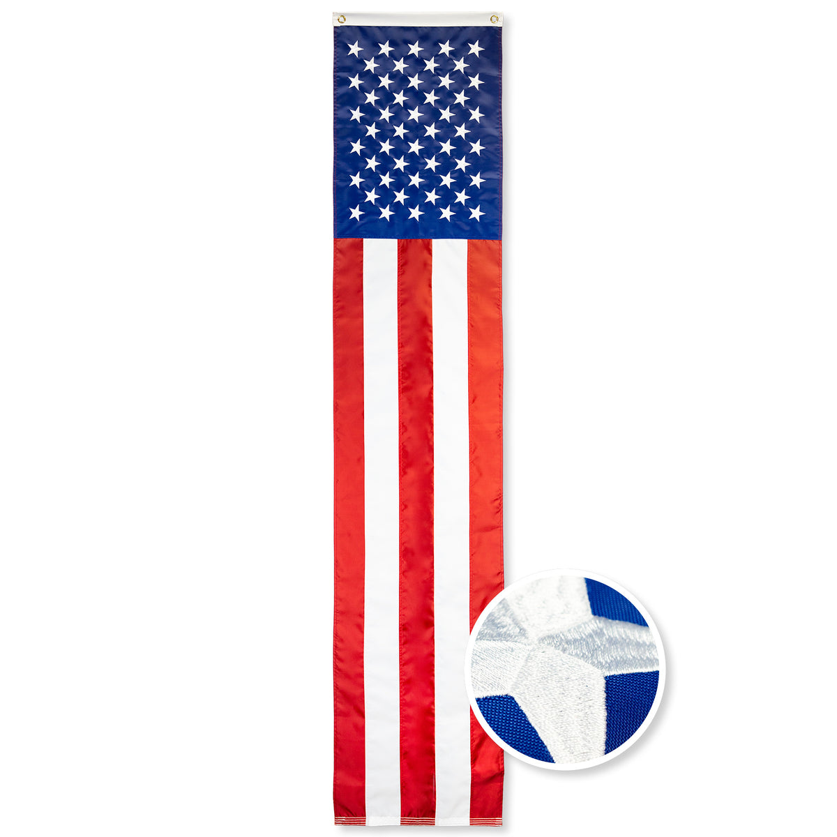 Vertical Stars and Stripes Flag