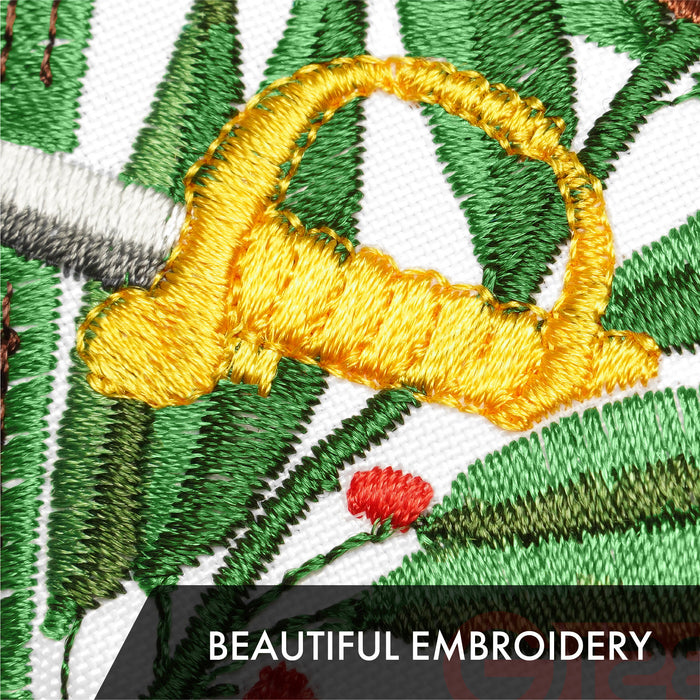 G128 Guatemala Guatemalan Flag | 3x5 Ft | ToughWeave Series Embroidered 300D Polyester | Country Flag, Embroidered Design, Indoor/Outdoor, Brass Grommets