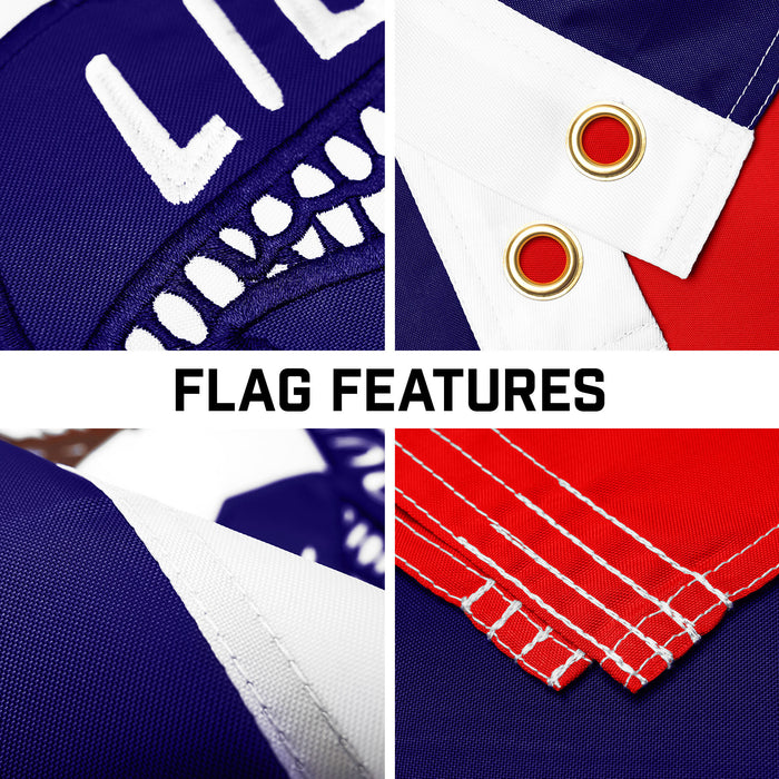 G128 Combo Pack: 16 Ft Telescoping Aluminum Flagpole (Silver) & Iowa IA 2019  3x5 Ft, ToughWeave Series Embroidered 300D Polyester | Pole with Flag Included