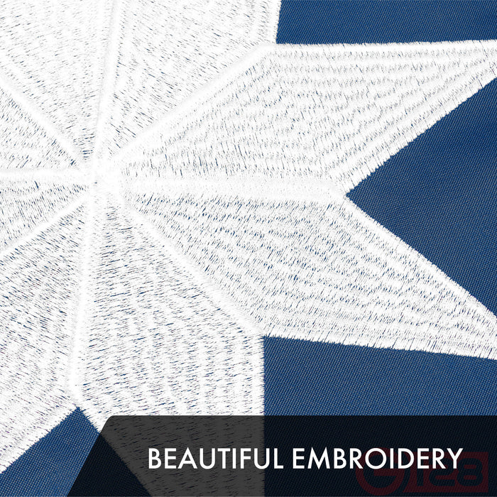 G128 10 Pack: Minnesota New Version MN State Flag | 3x5 Ft | ToughWeave Series Embroidered 210D Polyester | Embroidered Design, Indoor/Outdoor, Brass Grommets