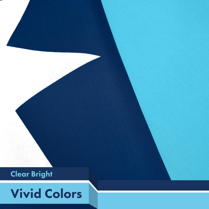 G128 2 Pack: Minnesota New Version MN State Flag | 3x5 Ft | LiteWeave Pro Series Printed 150D Polyester | Indoor/Outdoor, Vibrant Colors, Brass Grommets