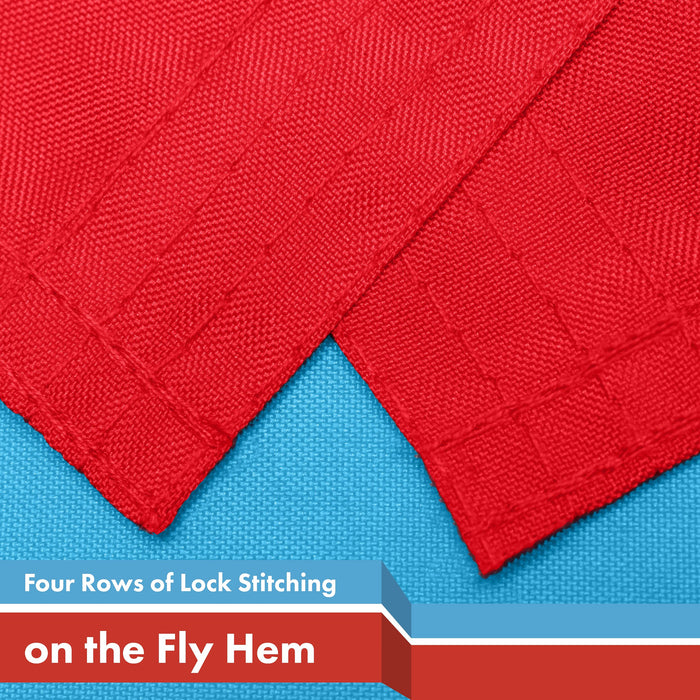 G128 10 Pack: Puerto Rico Light Blue Puerto Rican PR Flag | 3x5 Ft | LiteWeave Pro Series Printed 150D Polyester | Indoor/Outdoor, Vibrant Colors, Brass Grommets