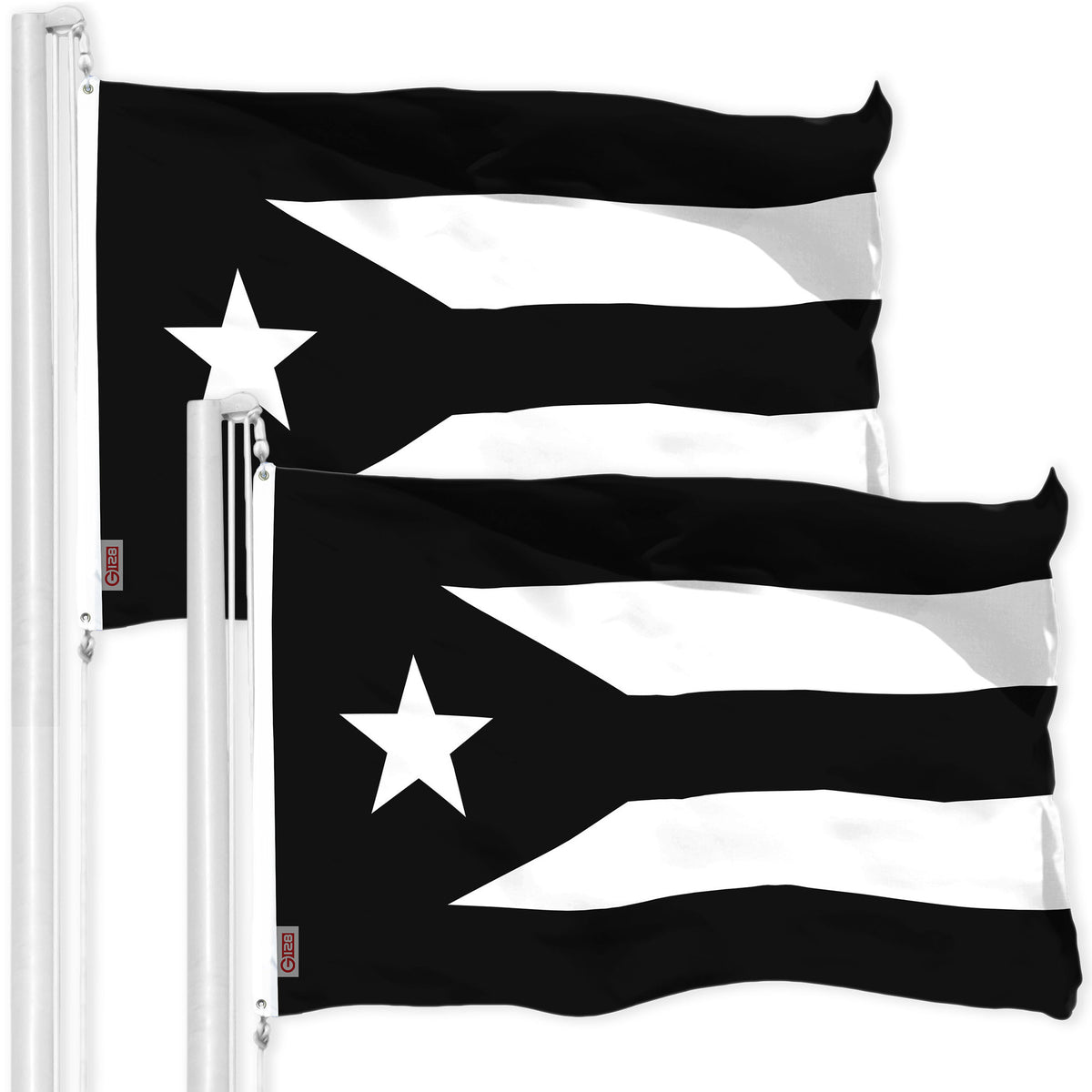 3x Puerto Rico Flags Hard Hat Stickers Motorcycle Helmet Laborer Decals Flag