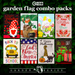 G128 set of 8 school bus and patriotic garden flags, 12x18 inch, photo 4