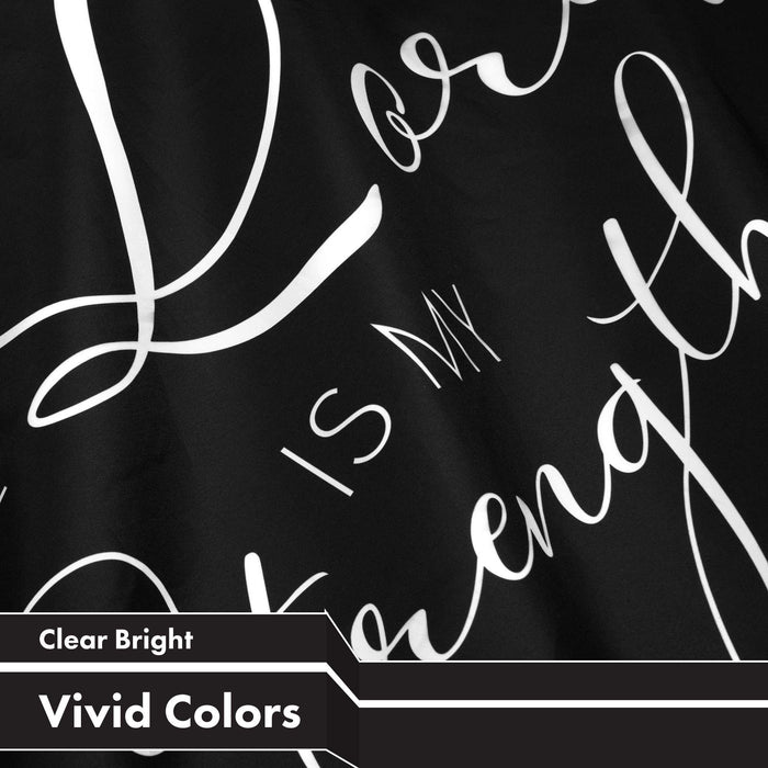 G128 Joy of the Lord Scripture Bible Verses Flag | 3x5 Ft | LiteWeave Pro Series Printed 300D Polyester | Indoor/Outdoor, Vibrant Colors, Brass Grommets