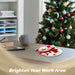 G128 snowman glass Christmas serving platter, 10 inch holiday plate
