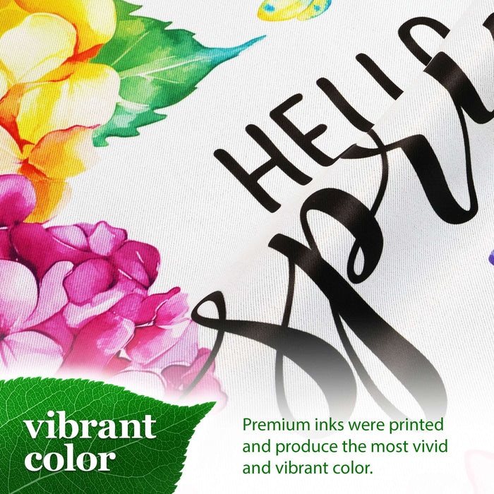 G128 Hello Spring Hydrangea Butterfly Garden Flag 12x18 In Double Sided Spring Yard Garden Lawn Decoration