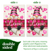 G128 set of 8 gnomes with easter bunny and winter garden flags, 12x18 inch, photo 3