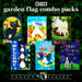 G128 set of 6 seasonal animals garden flags, 12x18 inch, photo 2