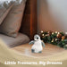 G128 small resin baby penguin statue, 4 inch tabletop winter figurine