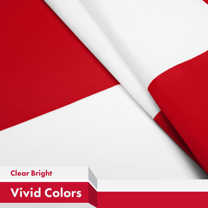 G128 Combo Pack: American USA Flag 3x5 Ft & Greenland Flag 3x5 Ft | Both LiteWeave Pro Series Printed 150D Polyester, Brass Grommets