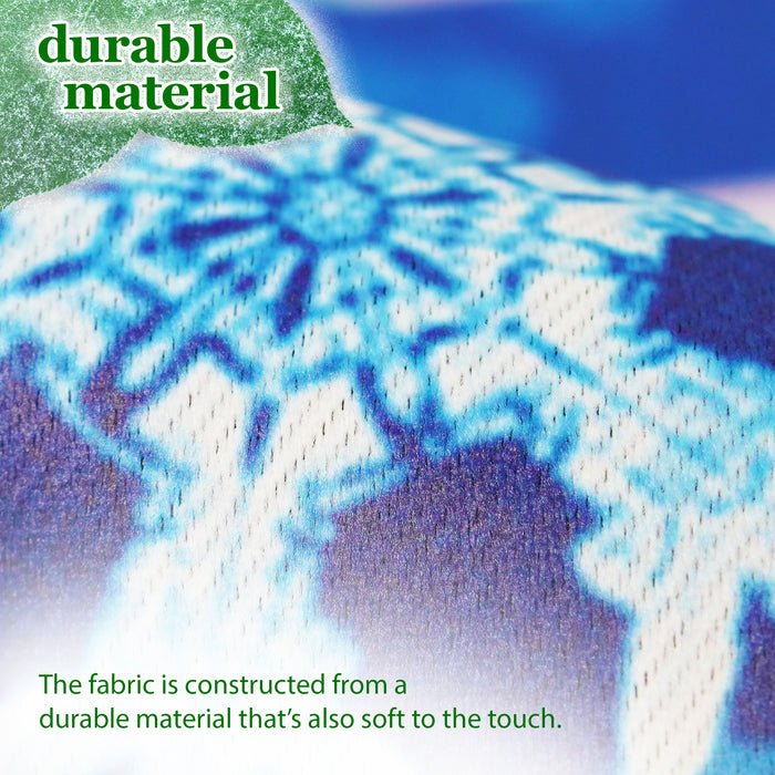 G128 House Flag Let It Snow Snowflakes | 28x40 Inch | Printed Blockout Polyester - Winter Decoration