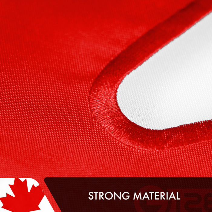 G128 10 Pack: Canada Canadian Flag | 6x10 Ft | Double ToughWeave Series Double Sided Embroidered 210D Polyester | Country Flag, Embroidered Design, Indoor/Outdoor, Brass Grommets, Heavy Duty, 3-ply