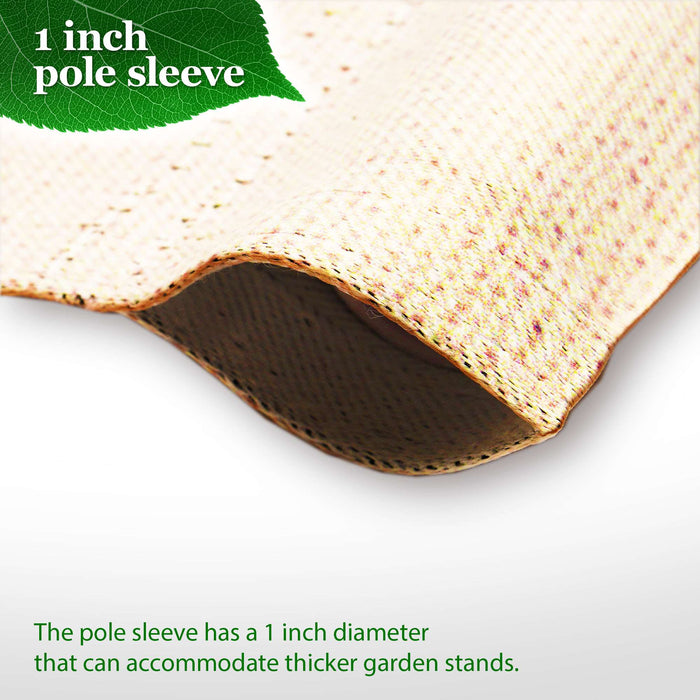 G128 Combo Pack: Garden Flag Stand 36x16IN & Garden Flag Back to School Bus Printed 12x18IN Double Sided