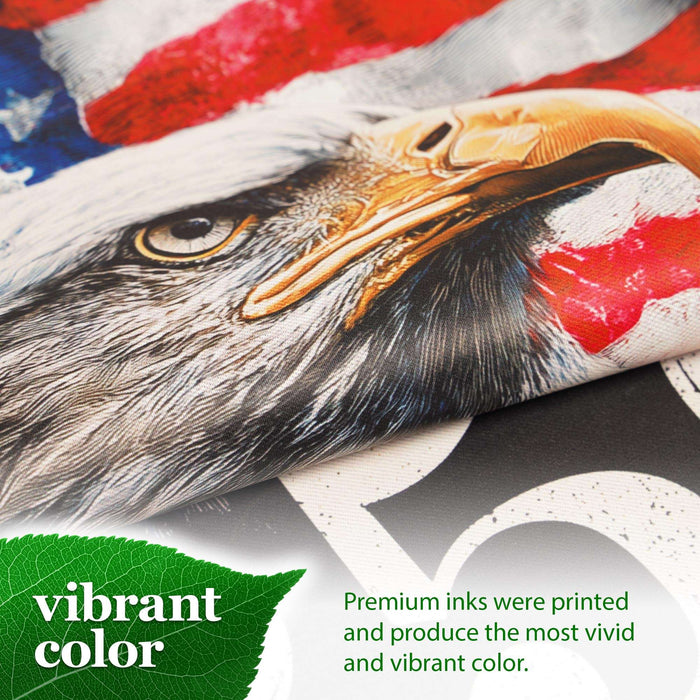 G128 USA 250th Anniversary American Bald Eagle Garden Flag 12x18 In | Double Sided Printed Patriotic Yard Decoration | America 1776–2026 Celebration Flag for Lawn or Garden
