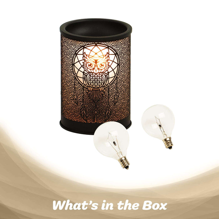 G128 Owl Scented Melter, Wax Melt Warmer for Scented Wax, Candle Burner, Electric Wax Heater Fragrance Essential Oil Burner for Spa Yoga Gym Office Home Decor