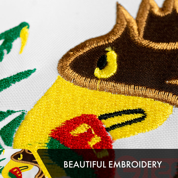 G128 2 Pack: Mexico Mexican Flag | 6x10 Ft | Double ToughWeave Series Double Sided Embroidered 210D Polyester | Country Flag, Embroidered Design, Indoor/Outdoor, Brass Grommets, Heavy Duty, 3-ply