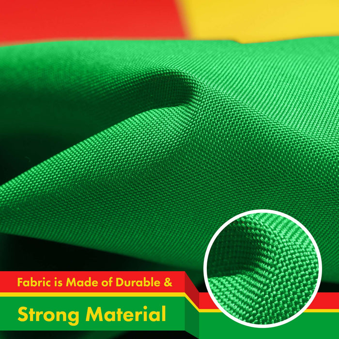 G128 5 Pack: Burkina Faso Flag | 3x5 Ft | LiteWeave Pro Series Printed 150D Polyester | Country Flag, Indoor/Outdoor, Vibrant Colors, Brass Grommets