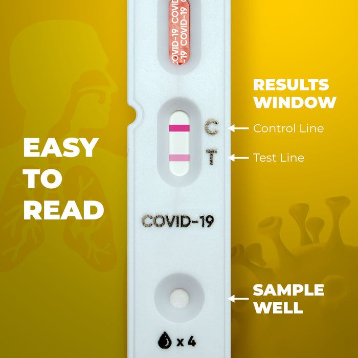 5 Pack - WELLlife COVID-19 at Home Self Test | Results in 10 Minutes, FDA Authorized COVID Home Test, with Non-invasive Nasal Swab, Easy to Use & No Discomfort