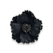 G128 black flower resin wall art hanging decor, 6 inch nominal size